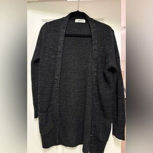 MOD Black Open-Front Sweater